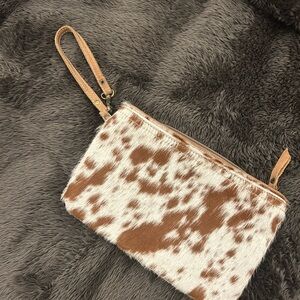 Myra Cowhide Wristlet